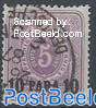 German Post, 10Pa on 10Pf, violet purple