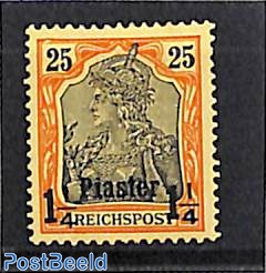 German Post, 1.25Pia, Stamp out of set