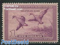 Migratory bird hunting stamp 1v, Pintail Drake
