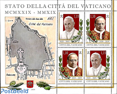 90 years Vatican m/s (with 2 sets)