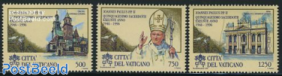 Pope John Paul II 3v