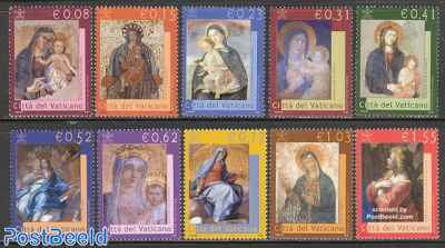 Definitives, Madonna paintings 10v