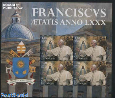 Pope Francis 80th Birthday m/s