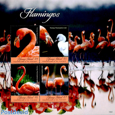 Young Island, Flamingoes 4v m/s