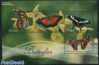 Mustique, Butterflies 4v m/s