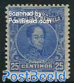 25c, Cobalt blue, perf. 12, Stamp out of set