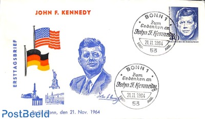 J.F. Kennedy 1v, FDC
