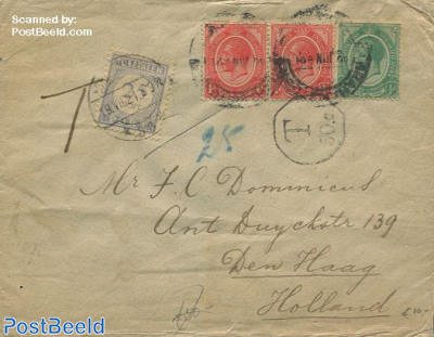 Envelope from South African Republic to Den Haag