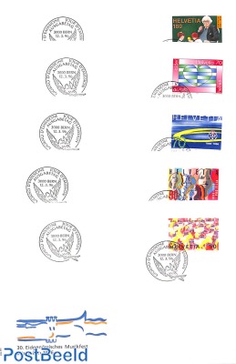 Mixed issue FDC (5 covers)