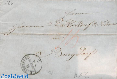 folding letter from Schaffhausen