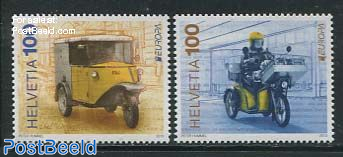 Europa, postal transport 2v