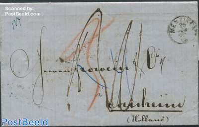 Folding letter from Zwitserland to The Netherlands