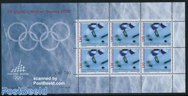 Olympic Winter Games 1v minisheet On Service