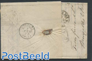 Folding letter from Brussels to Utrecht, see Utrecht mark on the back