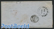 Letter from batavia to Bordeaux, Desinfected at the Lazaret of Malta