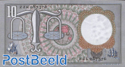 10 Gulden 1953 3 Letters 6 Digits