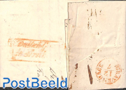 Folding letter from Frankfurt to La Haye (NL)
