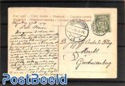 Postcard with stamps pictured